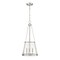 Z-Lite Prescott 3 Light Pendant, Brushed Nickel & Clear 341P12-BN - alternate 1